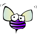 download Bee clipart image with 225 hue color