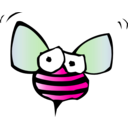 download Bee clipart image with 270 hue color