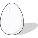 download Whiter Egg clipart image with 225 hue color
