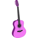 download Guitar 1 clipart image with 270 hue color