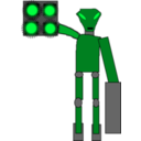 download Robot clipart image with 135 hue color