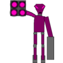 download Robot clipart image with 315 hue color