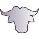 download Gnu Alpha Logo clipart image with 270 hue color