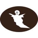 download Ghost clipart image with 180 hue color
