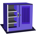 download Cupboard clipart image with 225 hue color