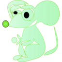 download White Rat clipart image with 90 hue color