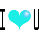 download Red Heart clipart image with 180 hue color