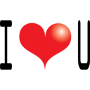 download Red Heart clipart image with 0 hue color