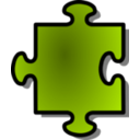 download Green Jigsaw Piece 07 clipart image with 315 hue color