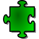 Green Jigsaw Piece 07