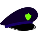 download Police Cap clipart image with 45 hue color