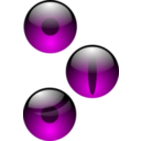 download Three Eyes 007fff clipart image with 90 hue color