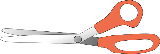 Scissors Slightly Open