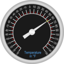 download Analog Thermometer clipart image with 0 hue color