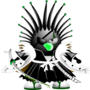 download Kempachi Tux clipart image with 90 hue color