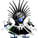 download Kempachi Tux clipart image with 180 hue color