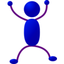 download Stickman 11 clipart image with 45 hue color