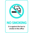 download No Smoking clipart image with 180 hue color