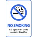 download No Smoking clipart image with 225 hue color