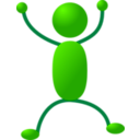 download Stickman 11 clipart image with 270 hue color