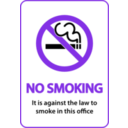 download No Smoking clipart image with 270 hue color