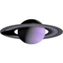 download Saturn clipart image with 225 hue color