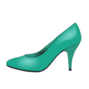 download Red Shoe clipart image with 180 hue color
