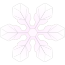 download Snowflake1 clipart image with 180 hue color