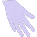 download Hand clipart image with 225 hue color