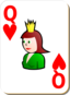 White Deck Queen Of Hearts