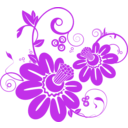 download Floral 1 clipart image with 270 hue color