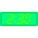 download Digital Clock clipart image with 90 hue color