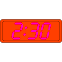 download Digital Clock clipart image with 315 hue color