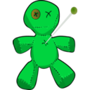 download Voodoo Doll clipart image with 90 hue color