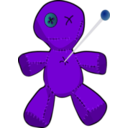 download Voodoo Doll clipart image with 225 hue color