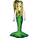 download Mermaid 2 clipart image with 0 hue color