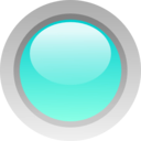 download Led Circle Red clipart image with 180 hue color