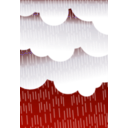 download Raining clipart image with 180 hue color