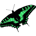 download Butterfly clipart image with 90 hue color