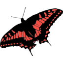 download Butterfly clipart image with 315 hue color