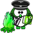 download Owl On Babelplatz clipart image with 90 hue color