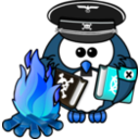 download Owl On Babelplatz clipart image with 180 hue color