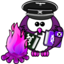 download Owl On Babelplatz clipart image with 270 hue color