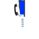 download Public Telephone clipart image with 180 hue color