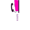 download Public Telephone clipart image with 270 hue color