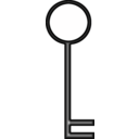 download 3d Key clipart image with 225 hue color