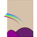 download Rainbow1 clipart image with 180 hue color