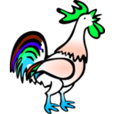 download Rooster clipart image with 135 hue color