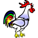 download Rooster clipart image with 0 hue color