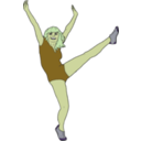 download Aerobic Dancer clipart image with 45 hue color